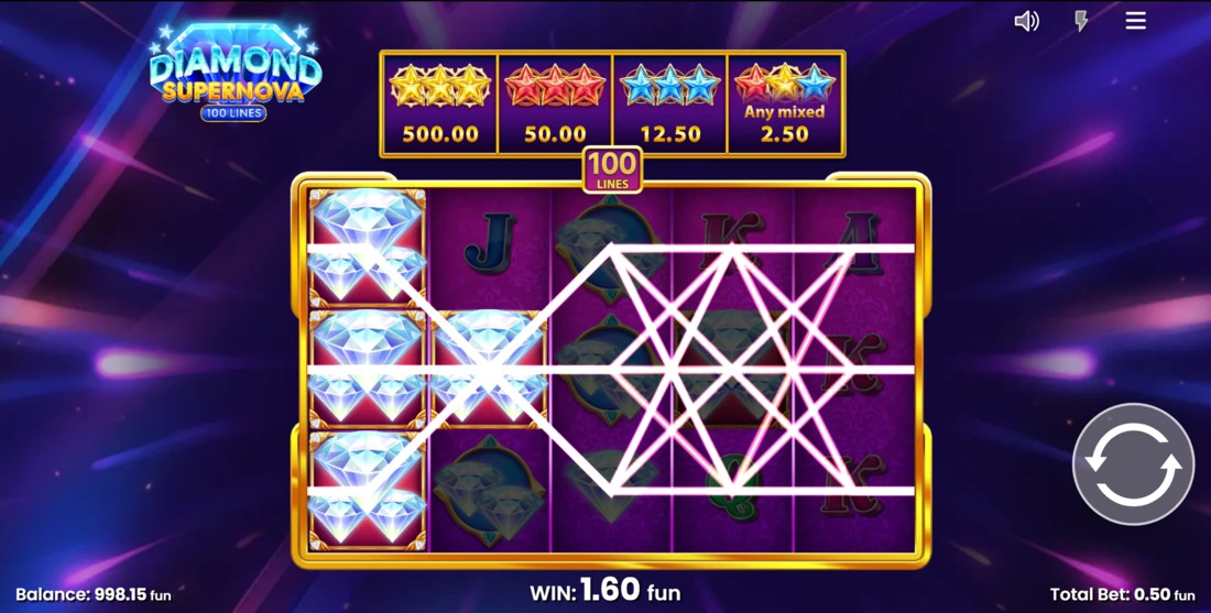 Diamond Supernova 100 Slot